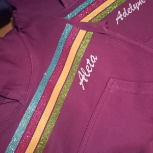 Kids. Children. Toddler. Personalised Glitter Hoodie. Christmas. Birthday. Celebration