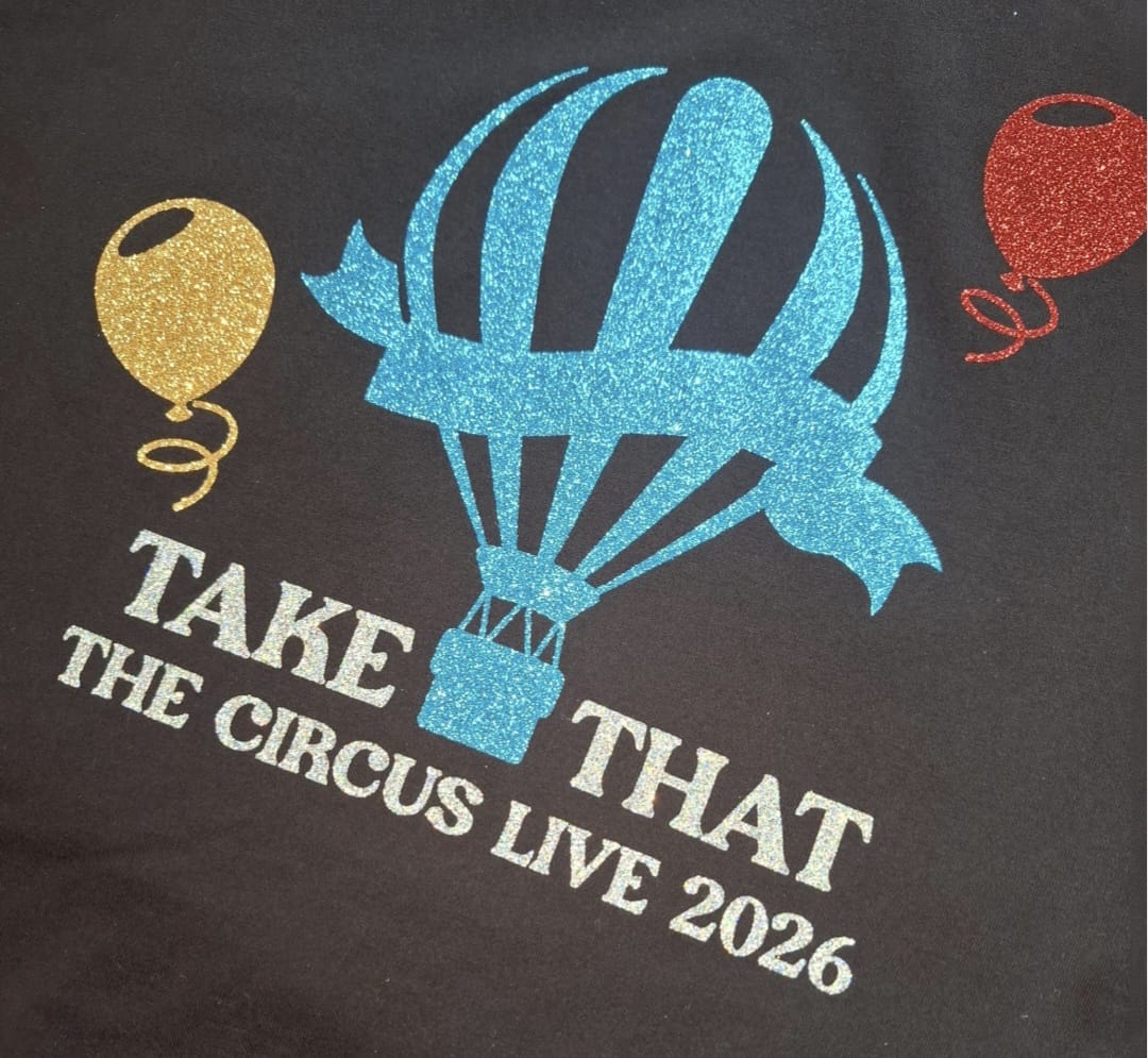 Glitter Take That Zoodie, Tour Date Hoodie - Image 2